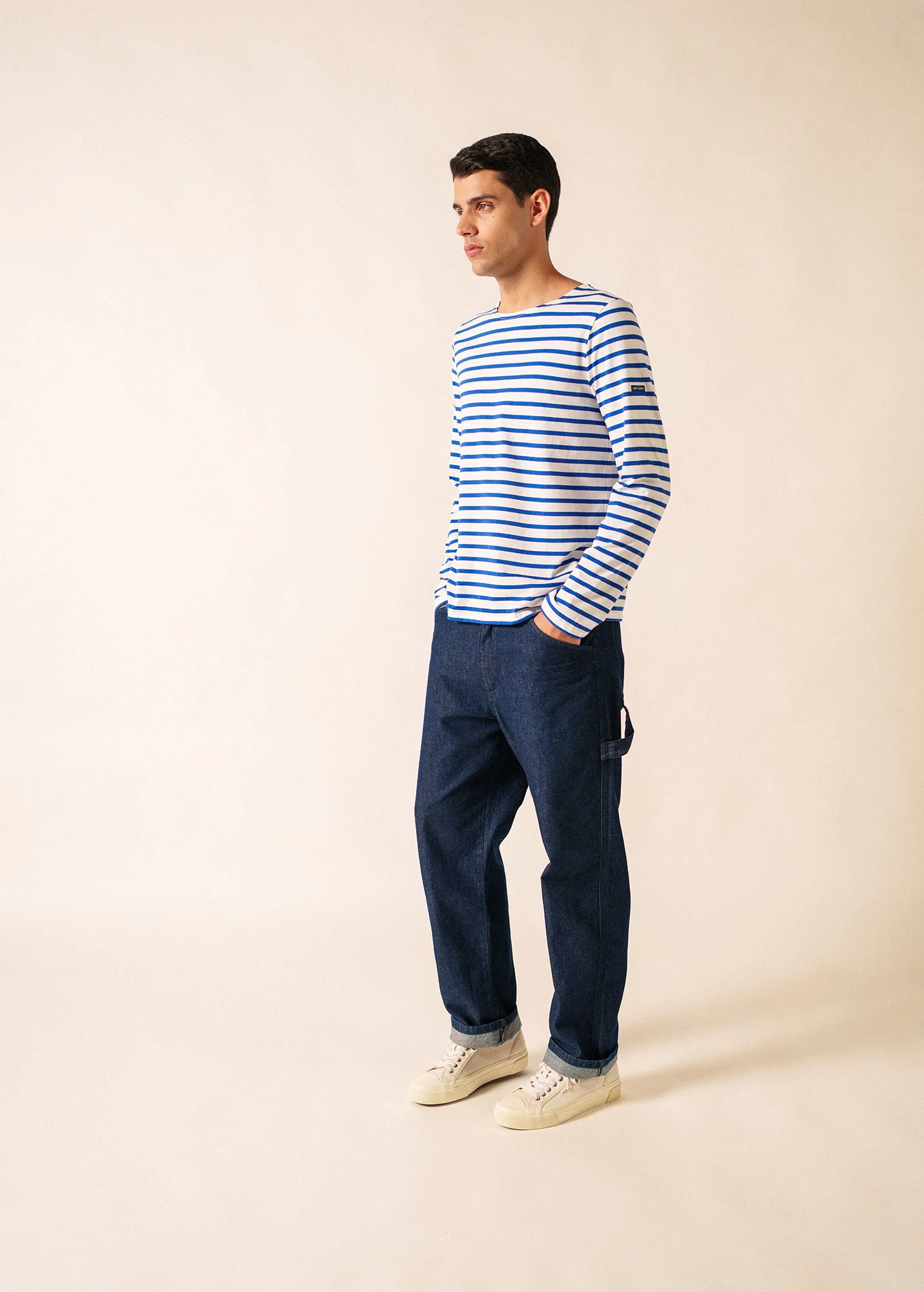 Minquiers Breton shirt (NEIGE/GITANE)