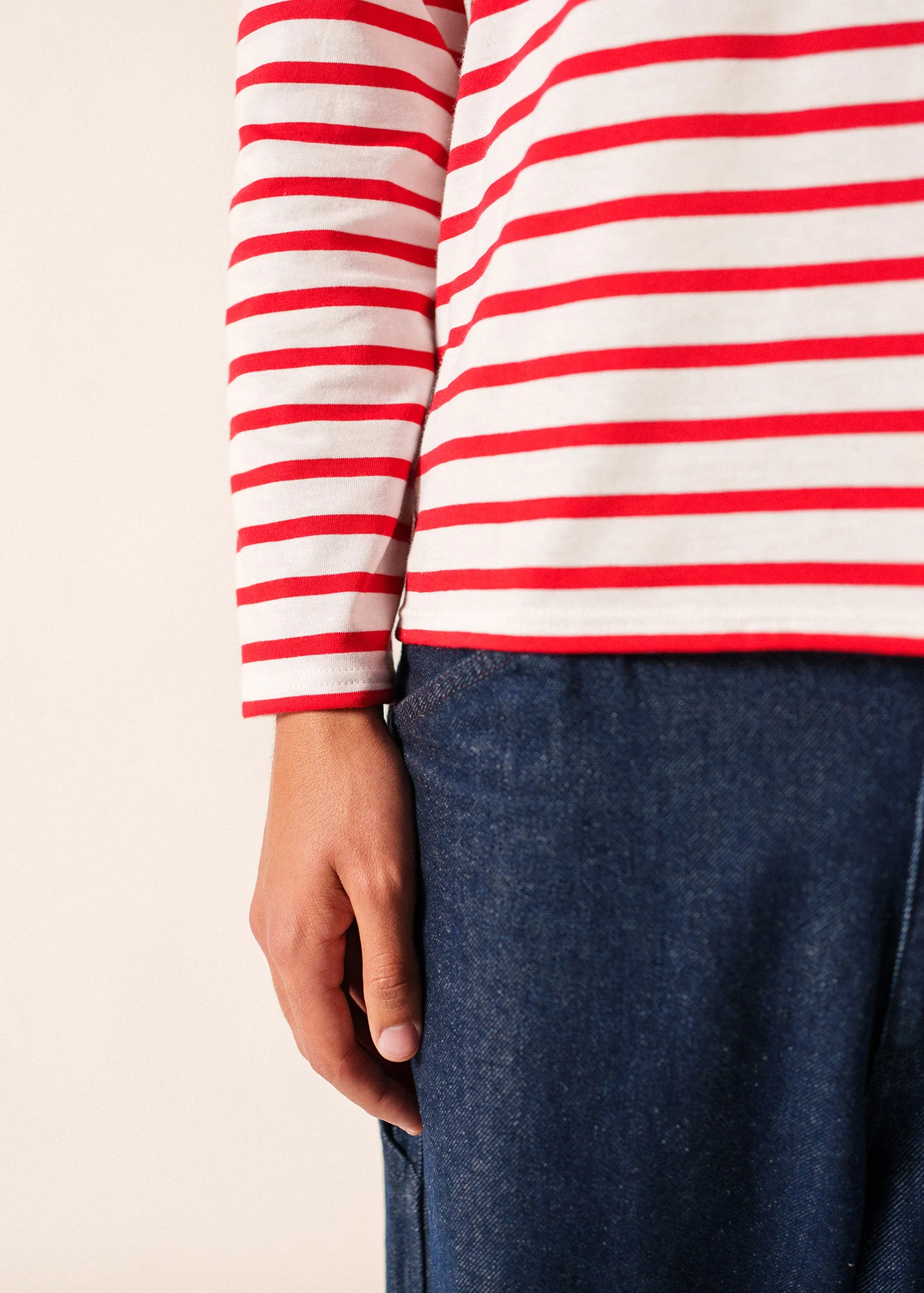 Minquiers Breton shirt (NEIGE/TULIPE) - Image 8