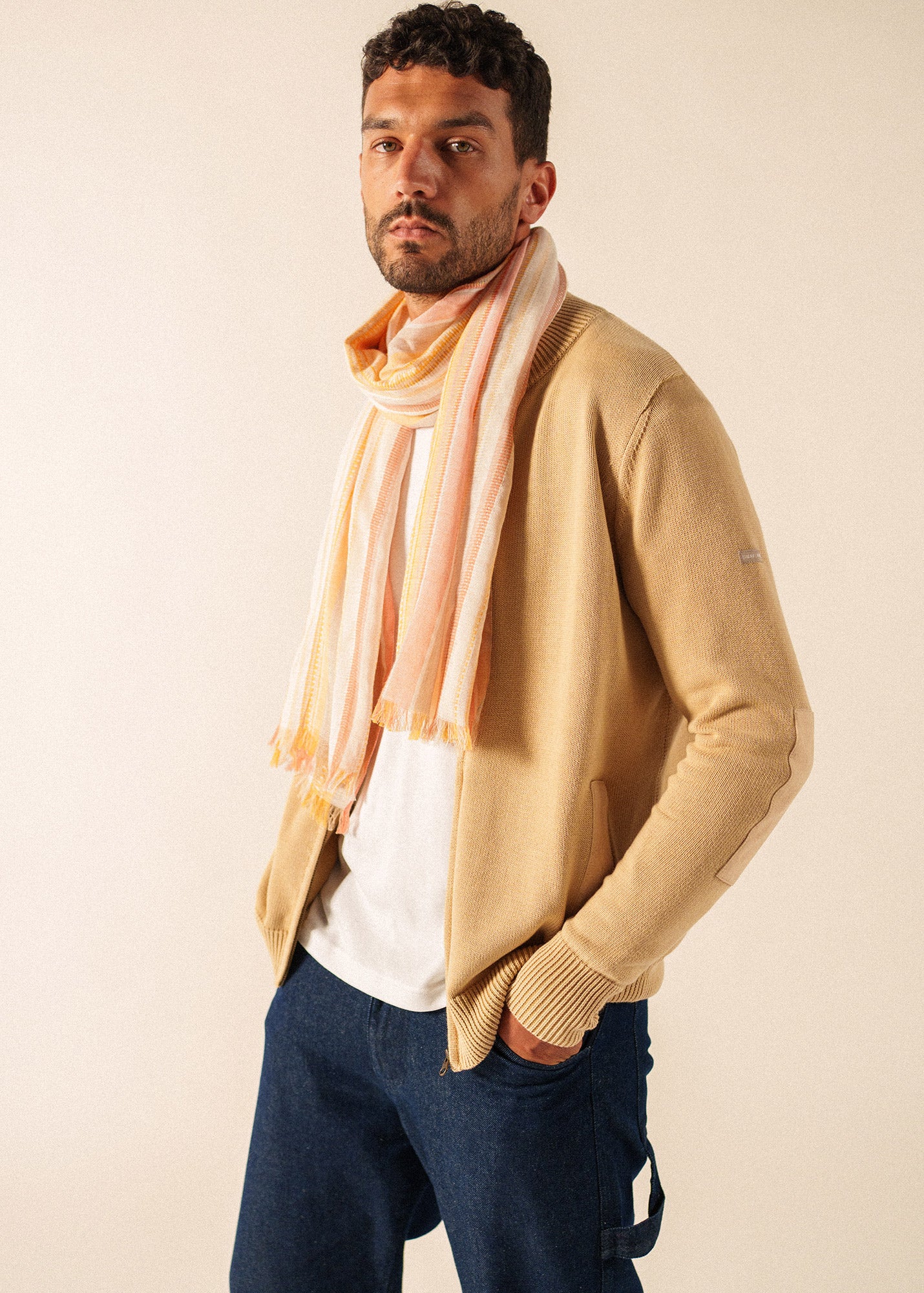 Multicolour Striped Scarf (TERRES MELEES) - Image 2