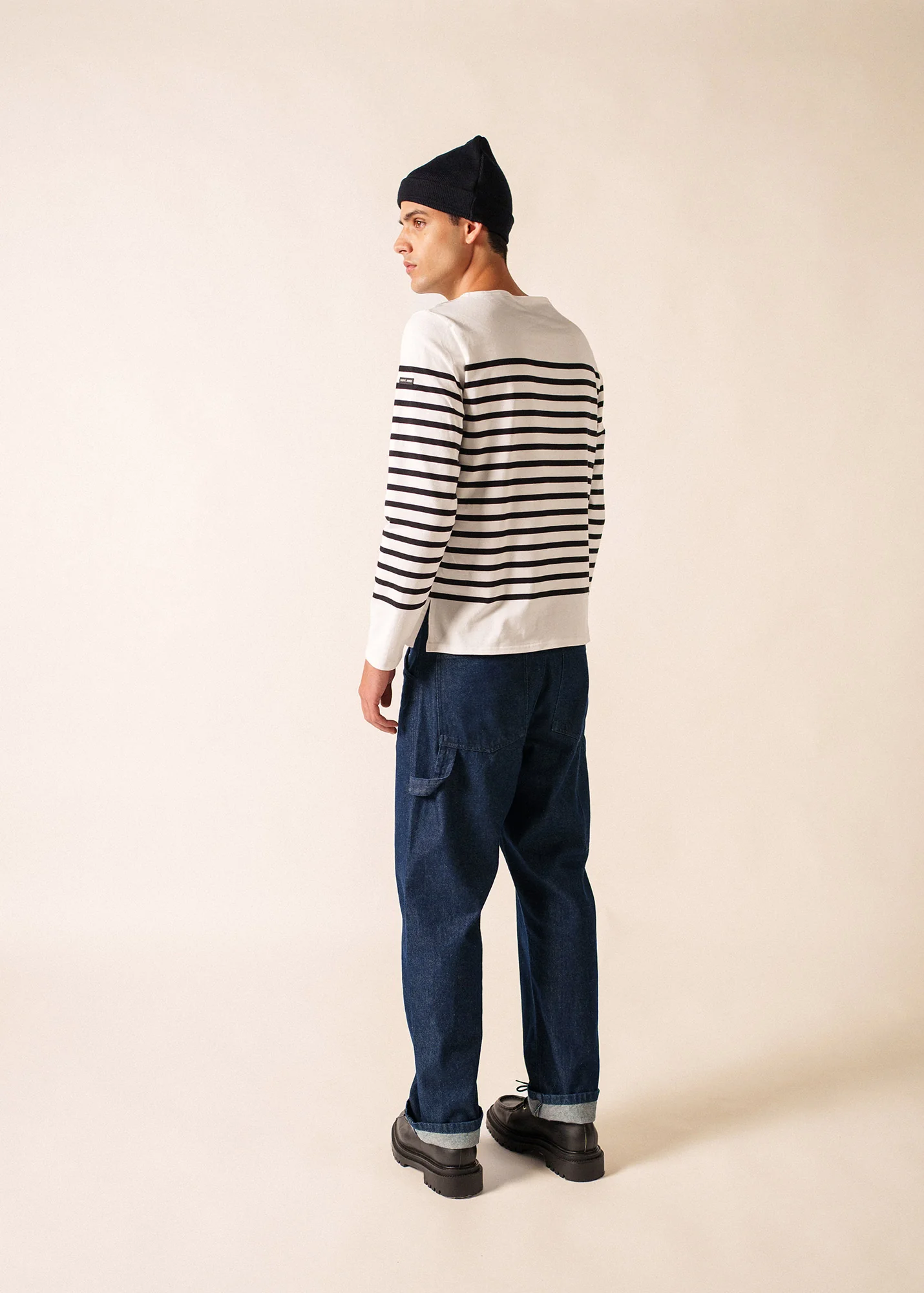 Naval sailor shirt (NEIGE/NOIR) - Image 2
