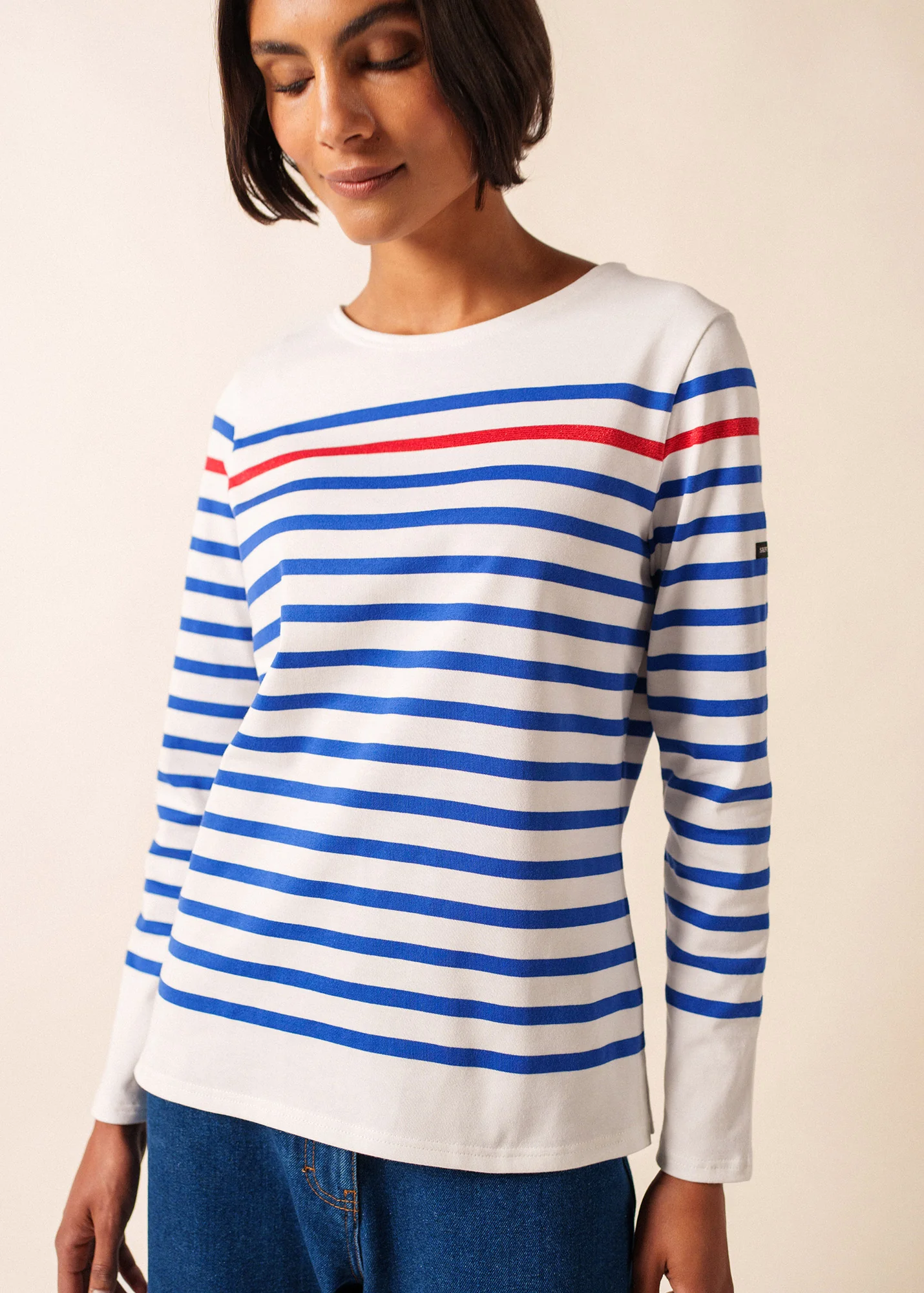 Naval Lurex Breton shirt (NEIGE/GITANE/TULIPE) - Image 3