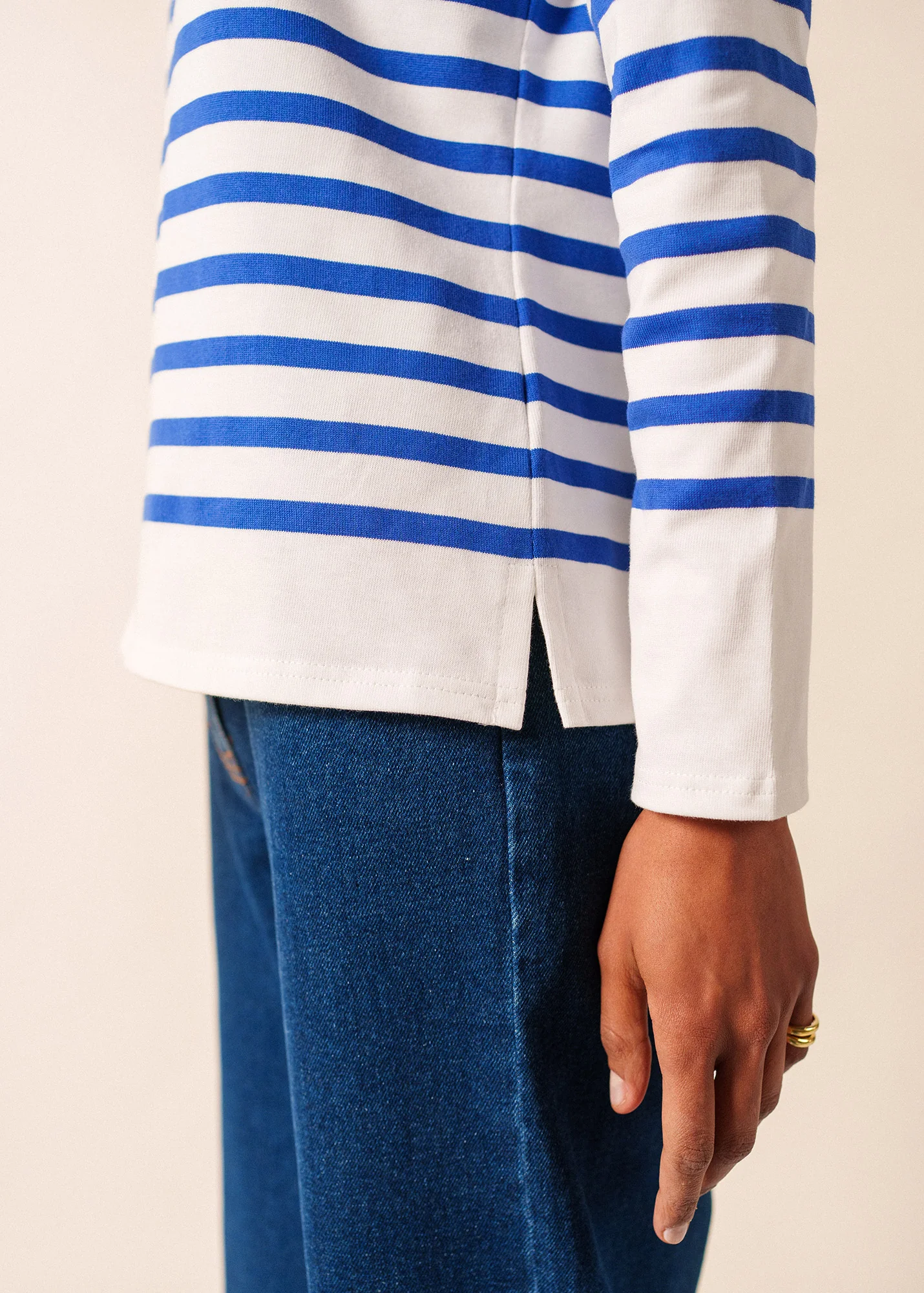 Naval Lurex Breton shirt (NEIGE/GITANE/TULIPE) - Image 5