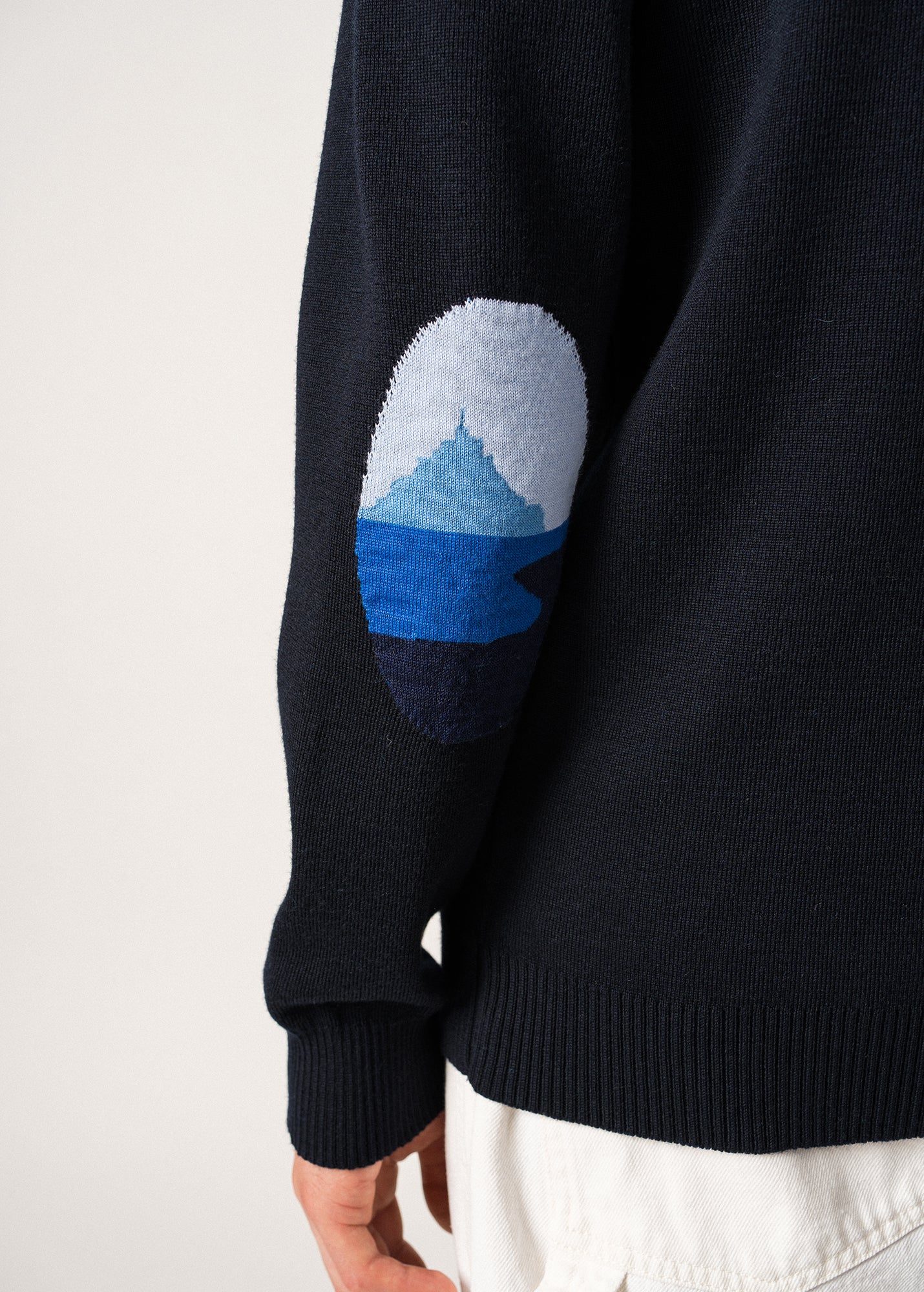 Mondiovision jumper x le Mont Saint-Michel (NAVY/MULTICO) - Image 5