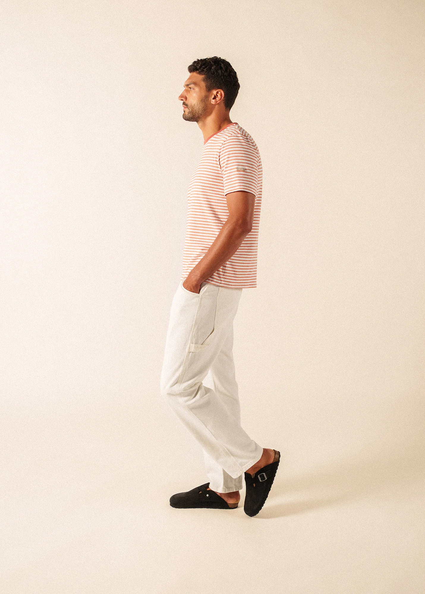 Plouhinec Striped Sailor Shirt (NEIGE/ARGILE) - Image 6