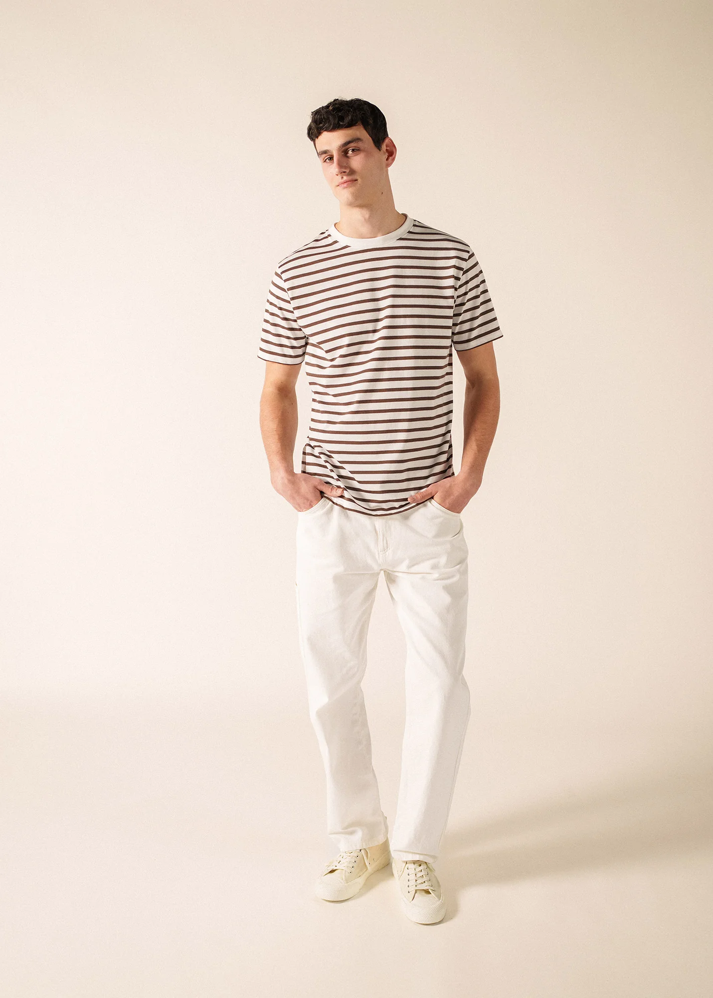 Plouider Sailor Striped Shirt (NEIGE/EXPRESSO)
