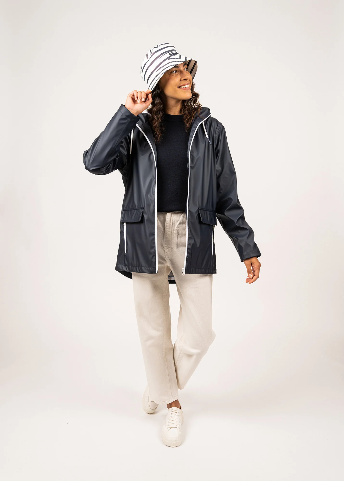 Rain bucket hat (RAYE ECUME/MARINE) - Image 3