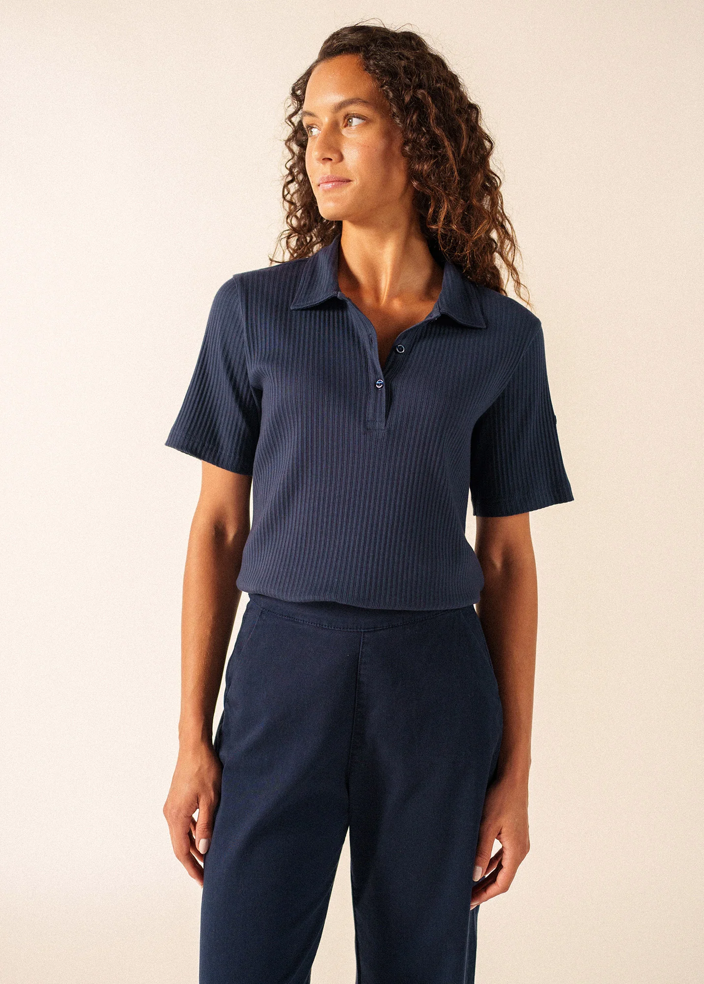 Romy Polo Shirt (MARINE) - Image 3