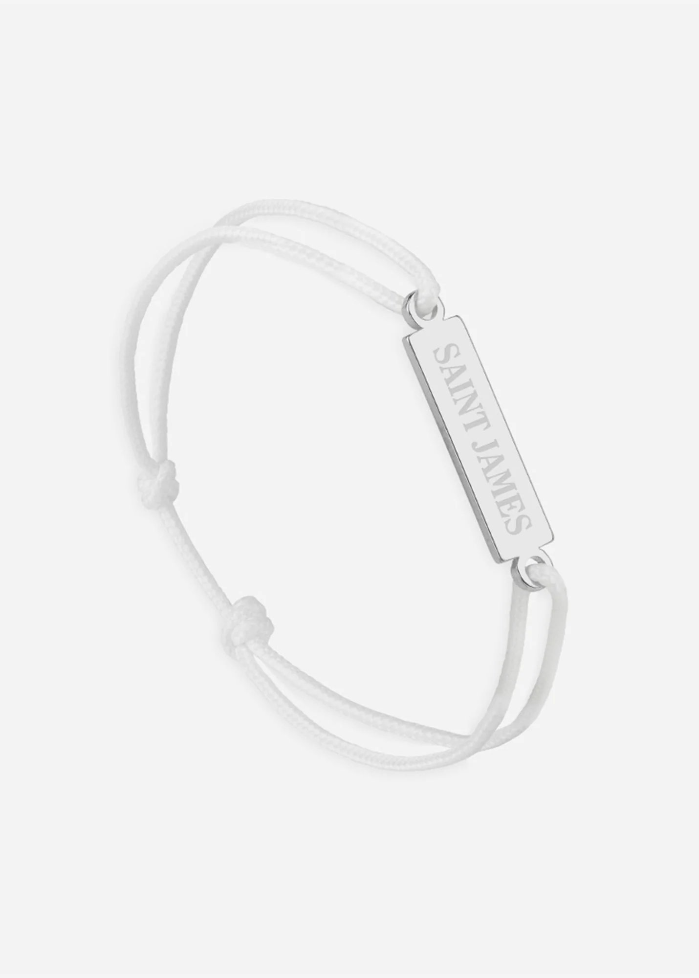 Logo bracelet x Le Vent à la Française (ARGENT/BLANC)
