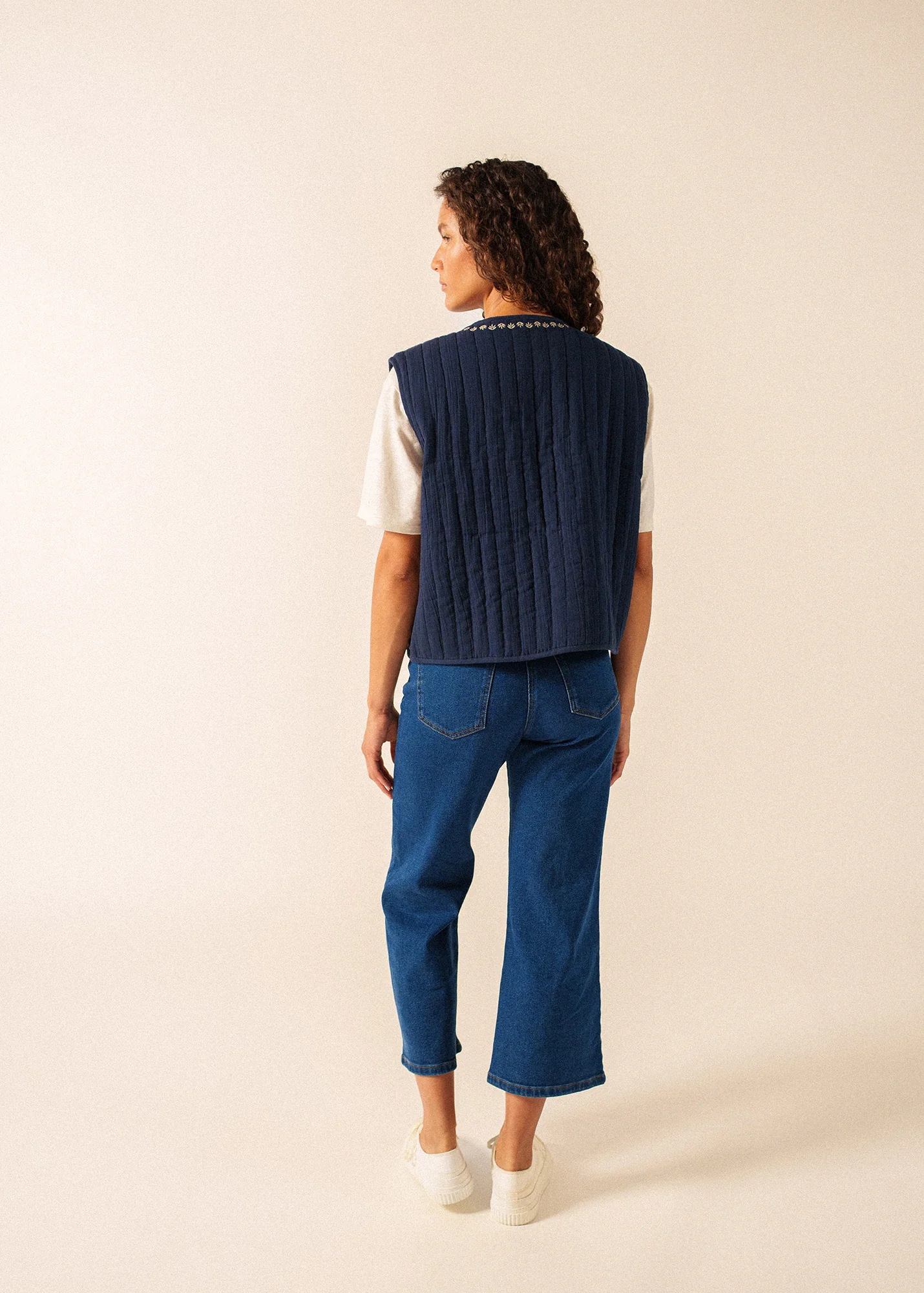 Ste Lily Jacket (MARINE/TOILE) - Image 2