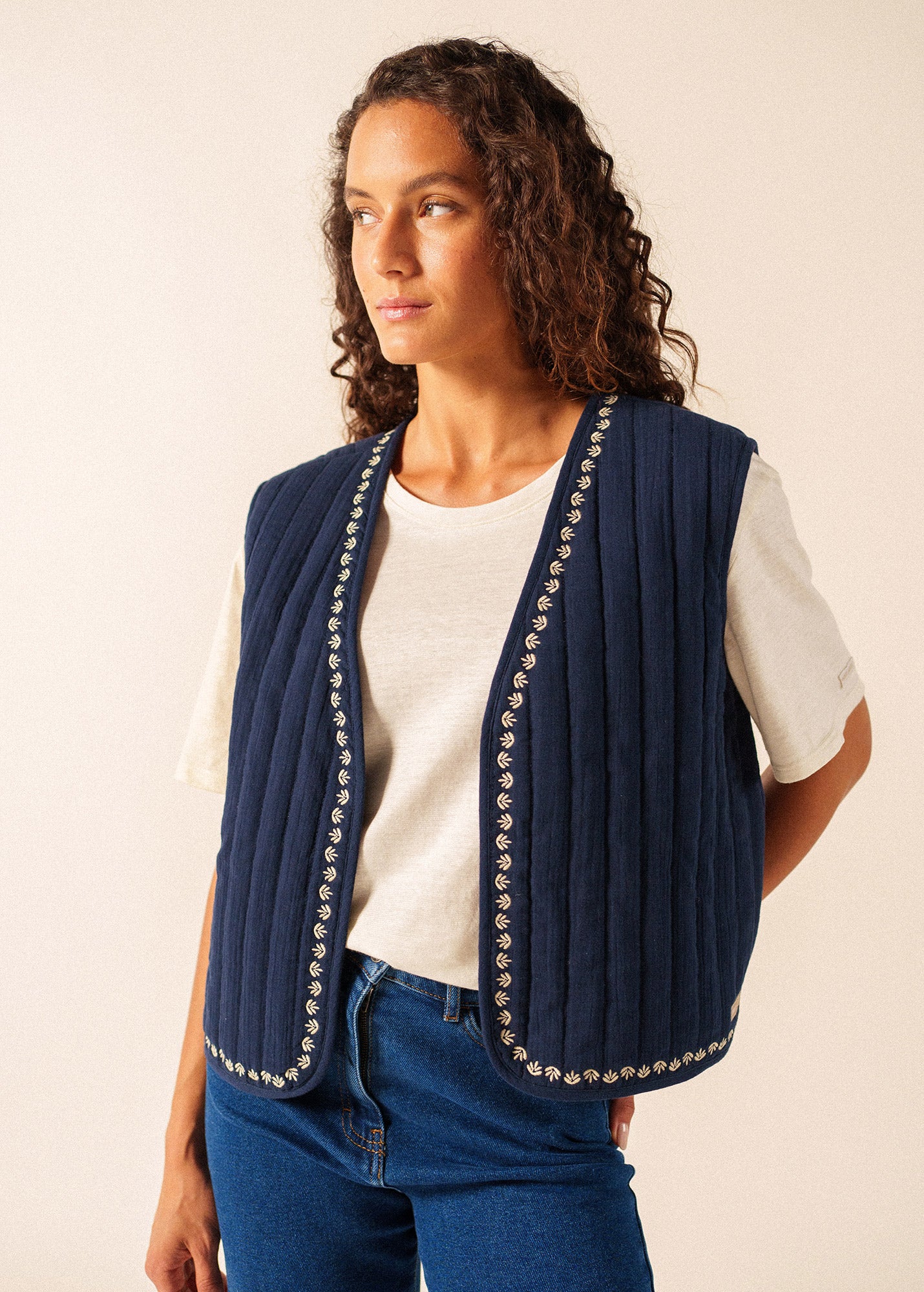 Ste Lily Jacket (MARINE/TOILE) - Image 3