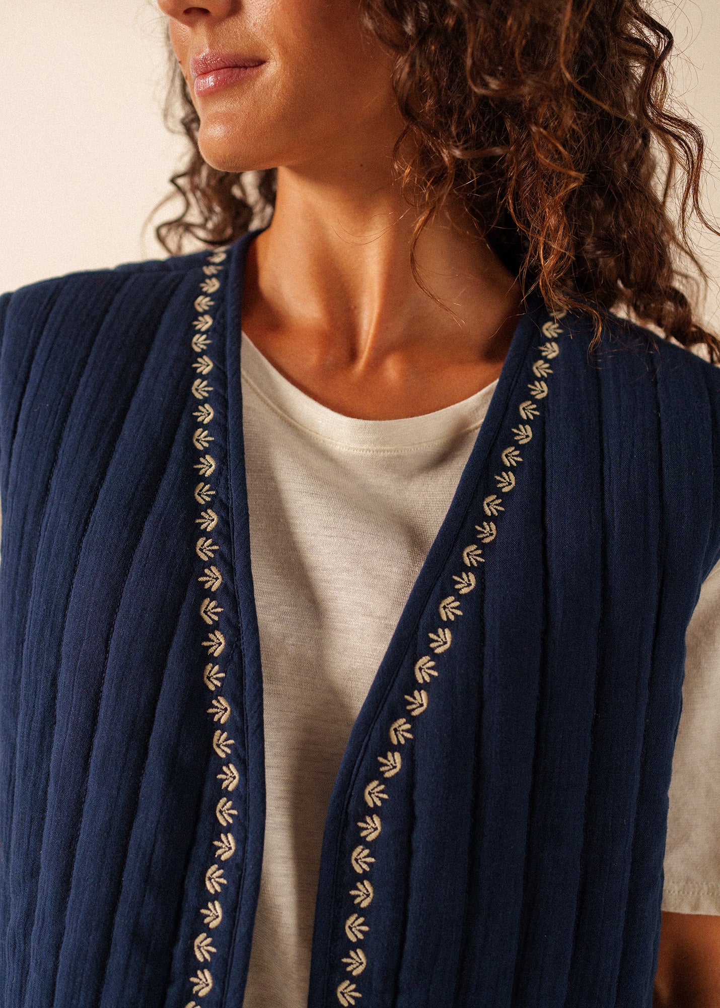 Ste Lily Jacket (MARINE/TOILE) - Image 4