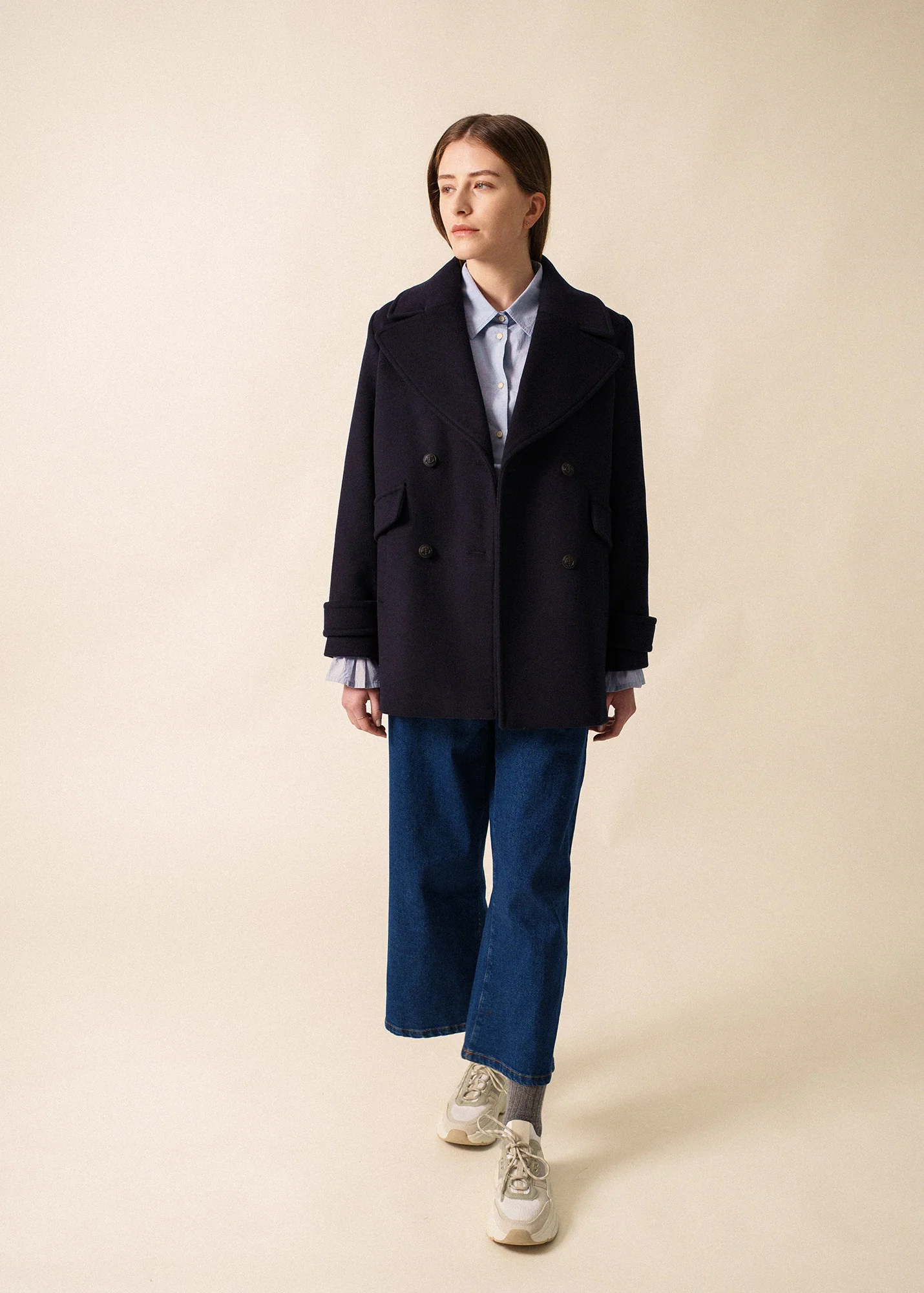 Ste Romy peacoat (NAVY) - Image 3