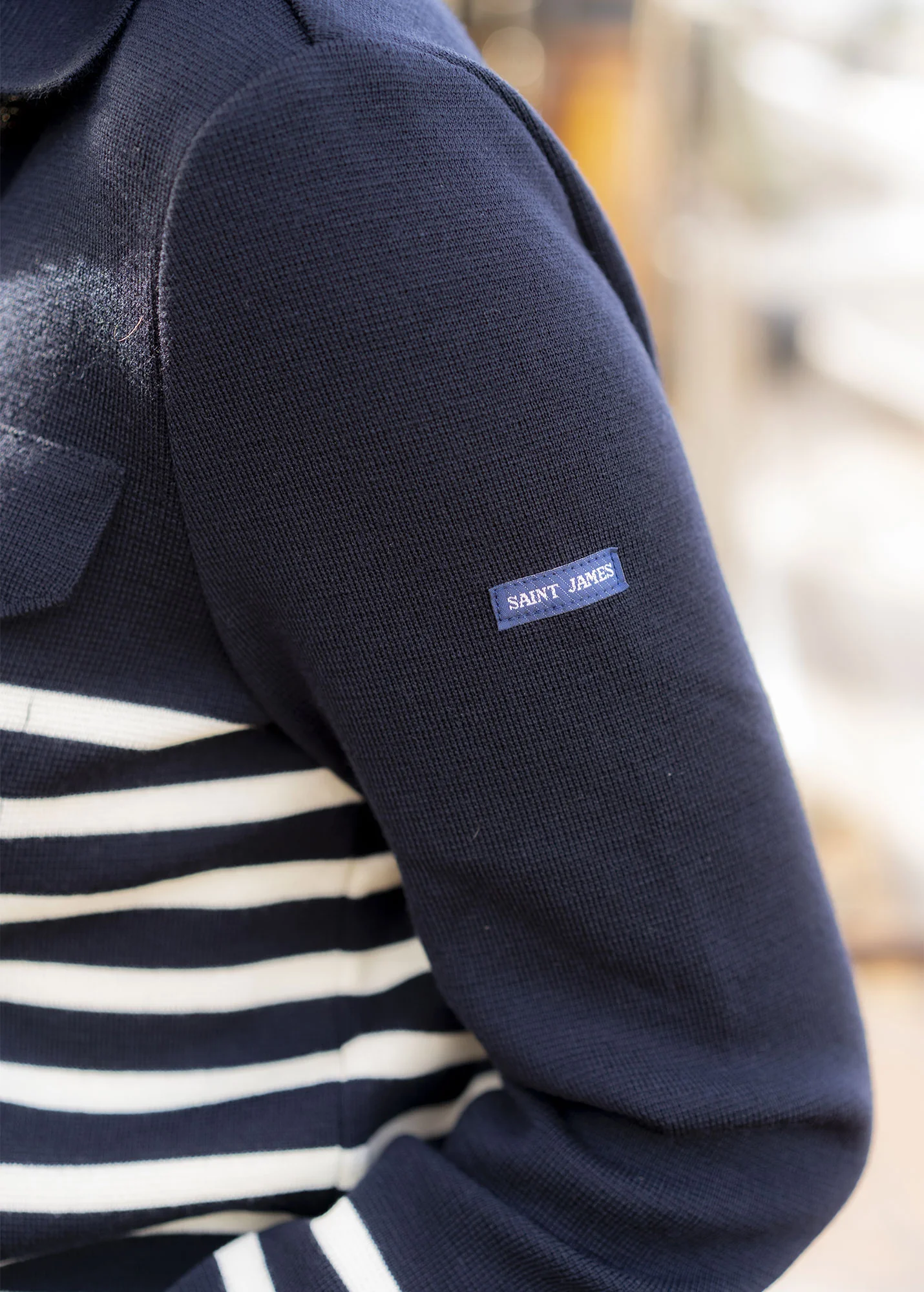 Striped Richelieu Jacket x Marine nationale (NAVY/ECUME) - Image 4