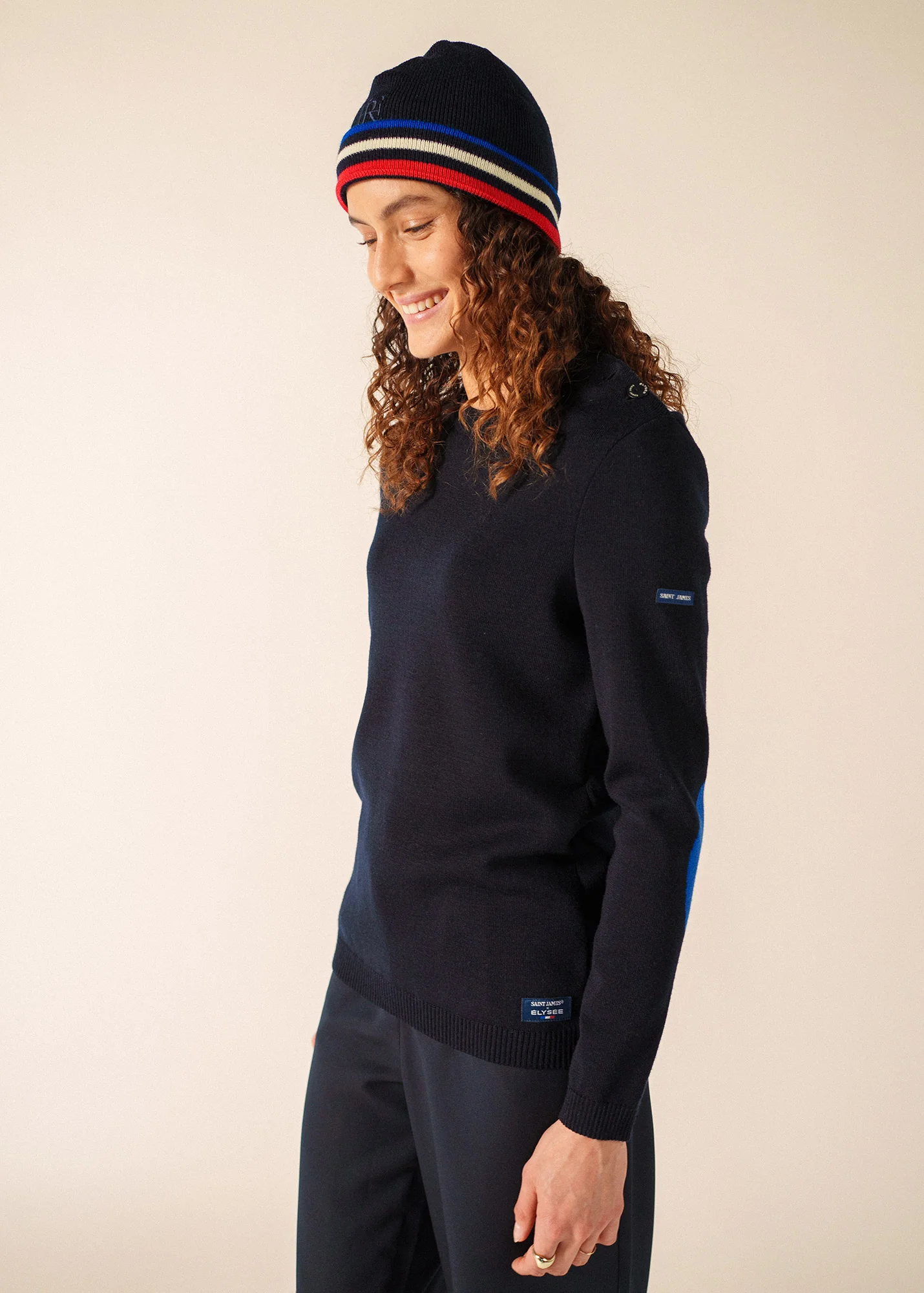 Tricolour beanie x l'Elysée (MARINE) - Image 2