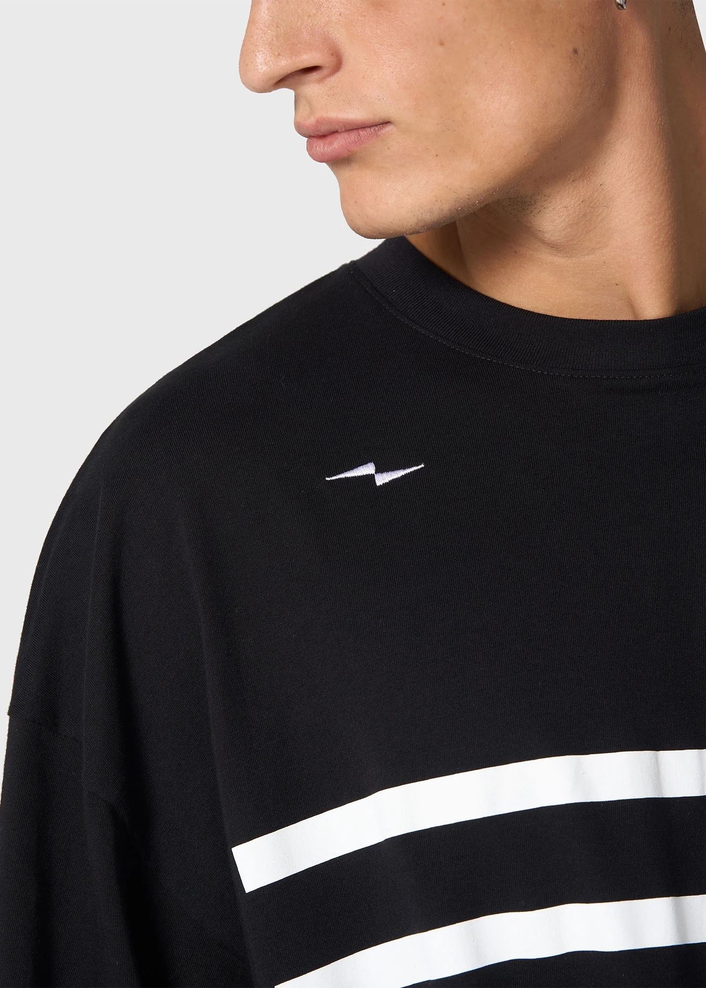 Yocaen t-shirt - SAINT JAMES x AVNIER (NOIR) - Image 4